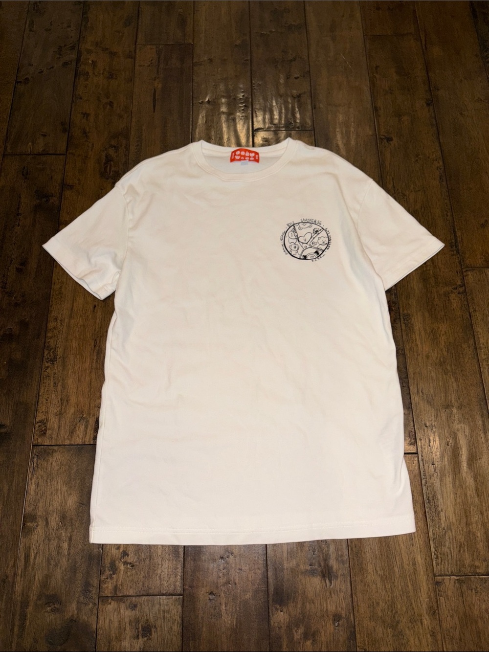 BTS White Graphic Pocket-Print T-Shirt